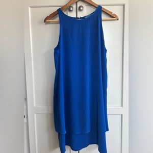 Royal blue sleeveless dress. Perfect for spring!